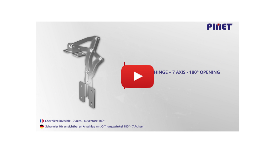 Bisagra ocultas para apertura total de la puerta