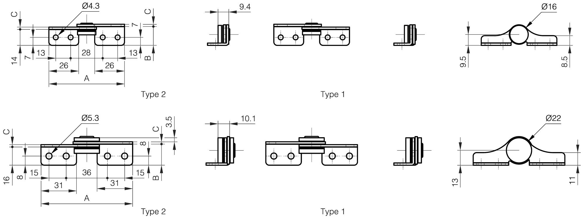 Pivot à friction A