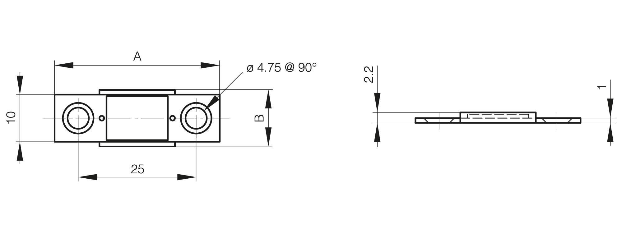 Ultra thin compact magnetic catch