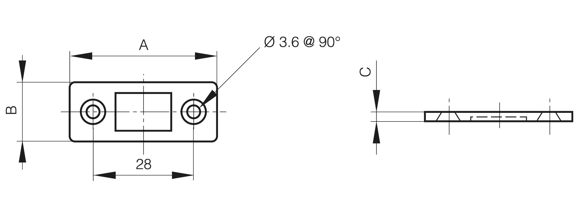 Compact magnetic catch