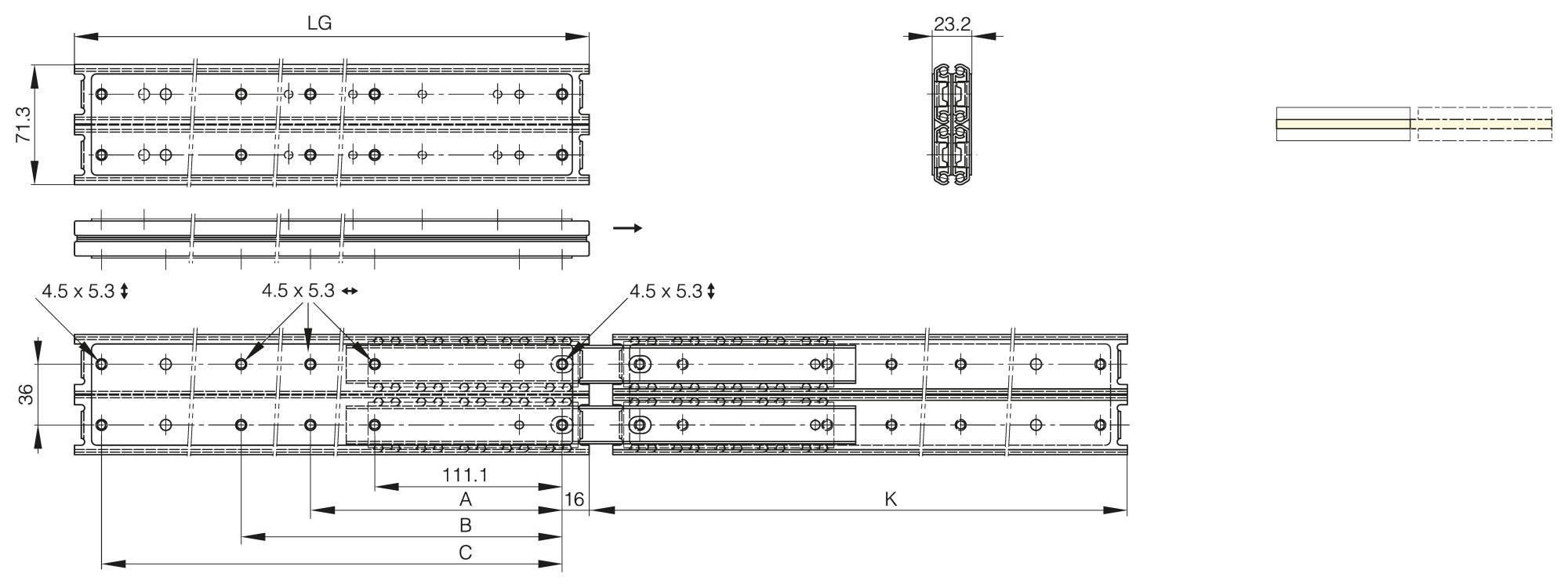 Ladedrucksensor - DT Spare Parts 2.27173 / B: 6,4 mm, LB: 48,5 mm