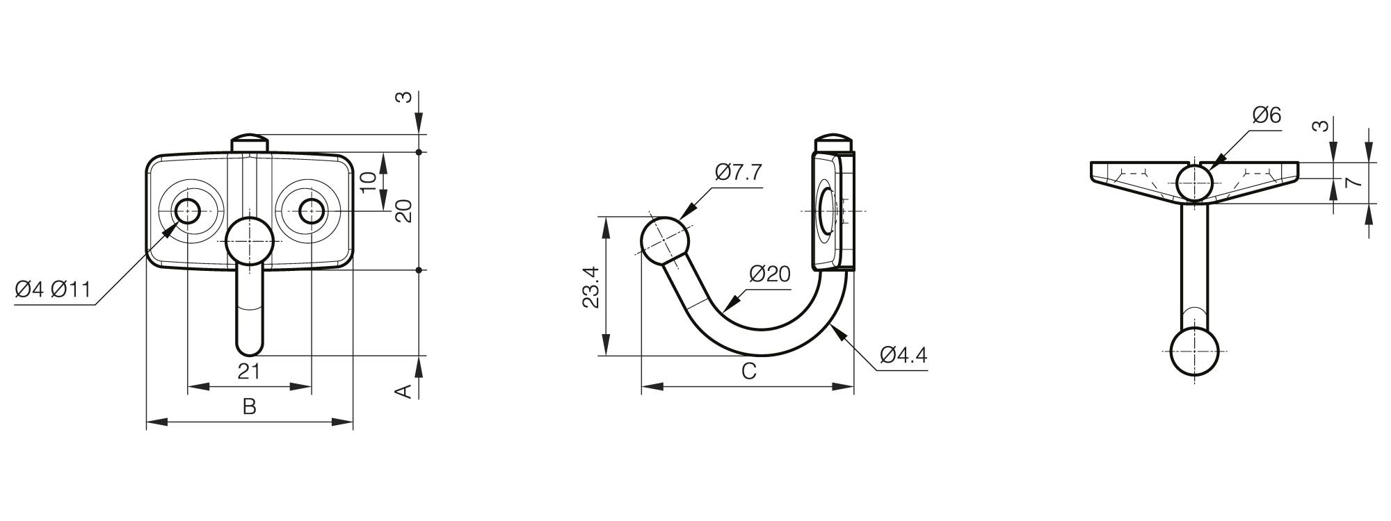 Swing hook