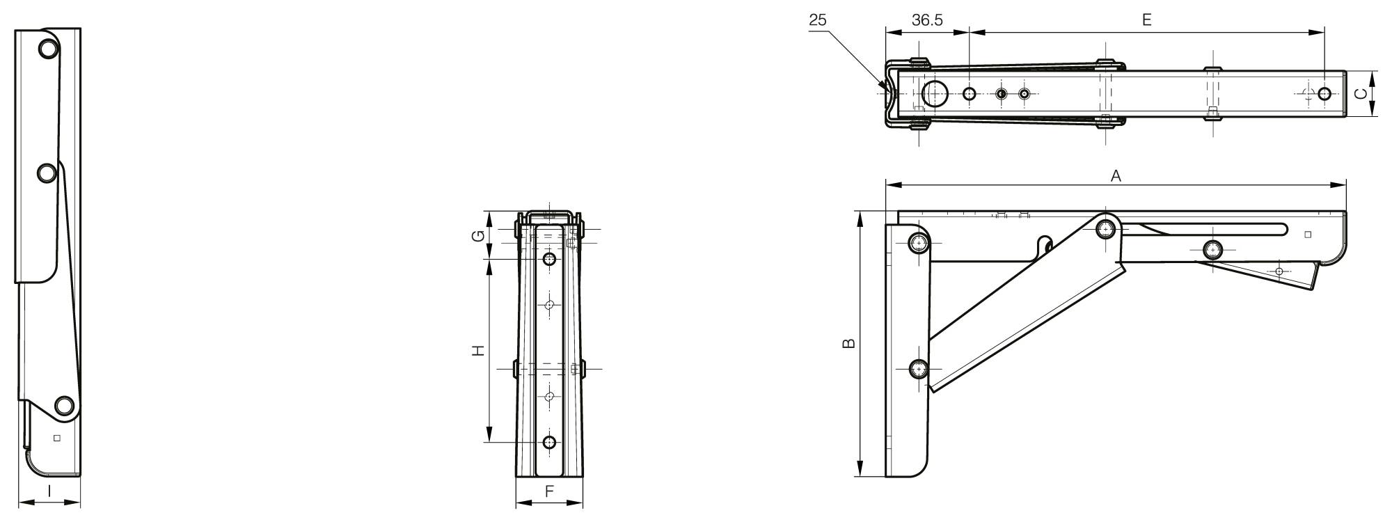 Folding bracket store