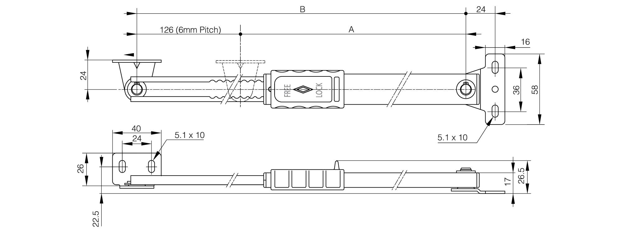 Multi-angle lid stay with lock