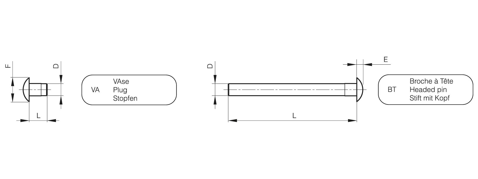 Vase VA pour système Modulo