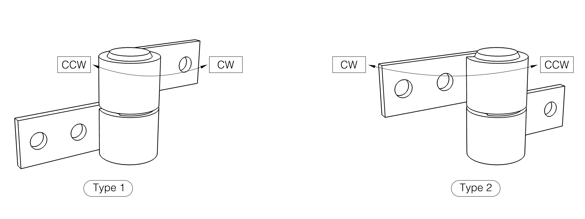 Kleine Differential-Friktions-bolzen-scharniere B