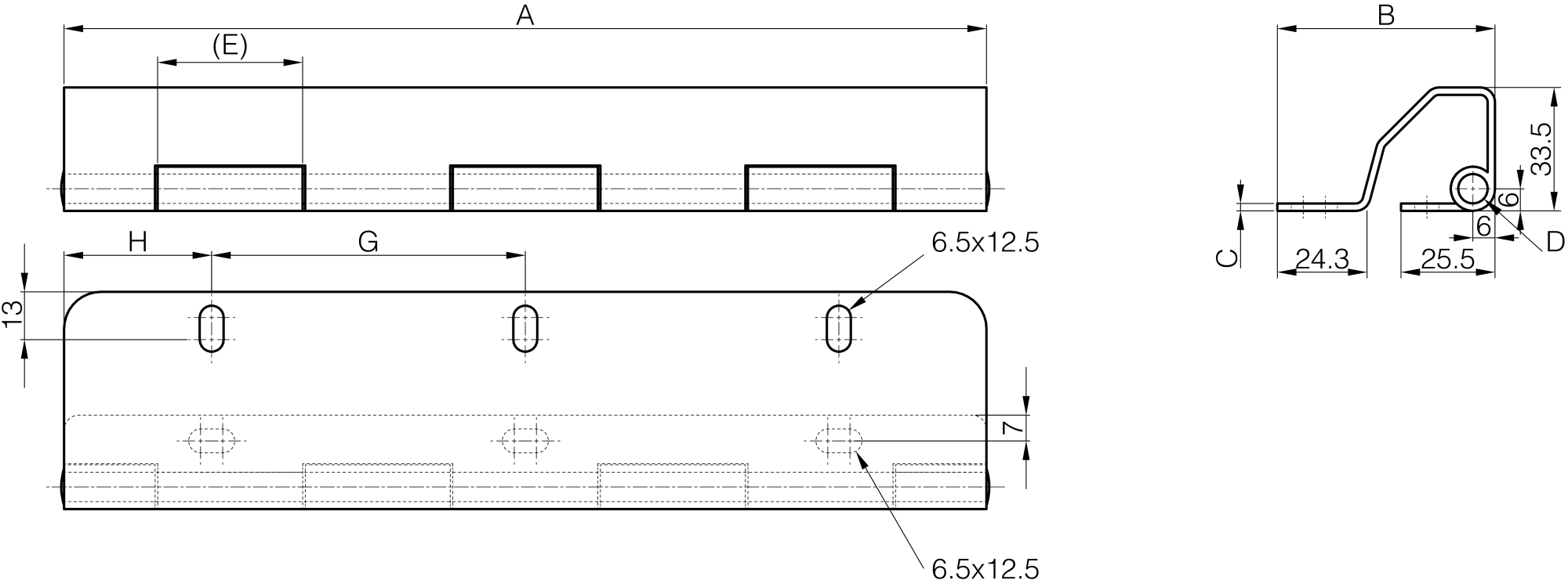 Unsichtbare Stangenscharniere mit Schwanenhals - 90° Öffnungswinkel