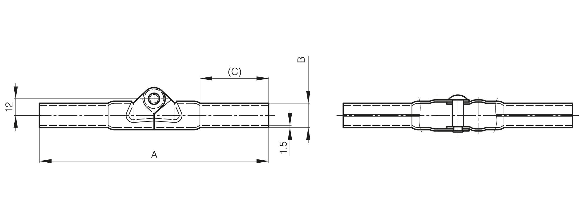 Tube hinge