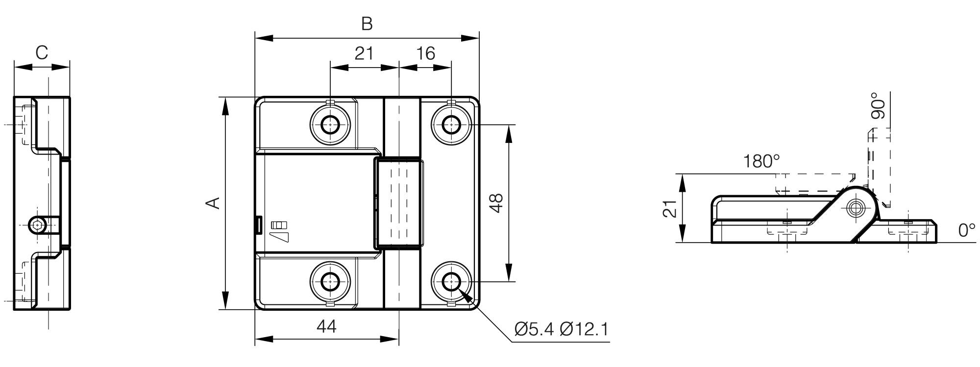 Charnières à amortissement pour application verticale