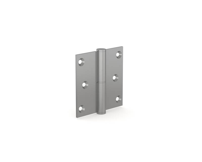 Fitschbänder 80 x 80 mm in Edelstahl mit 6 Bohrungen