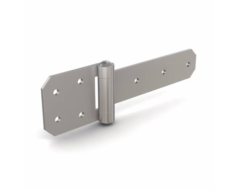 Heavy duty hinges with rolled knuckles