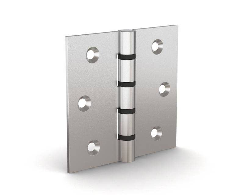 Hinge with nylon washers