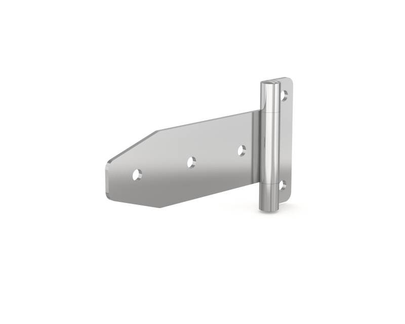 Heavy duty hinges with rolled knuckles