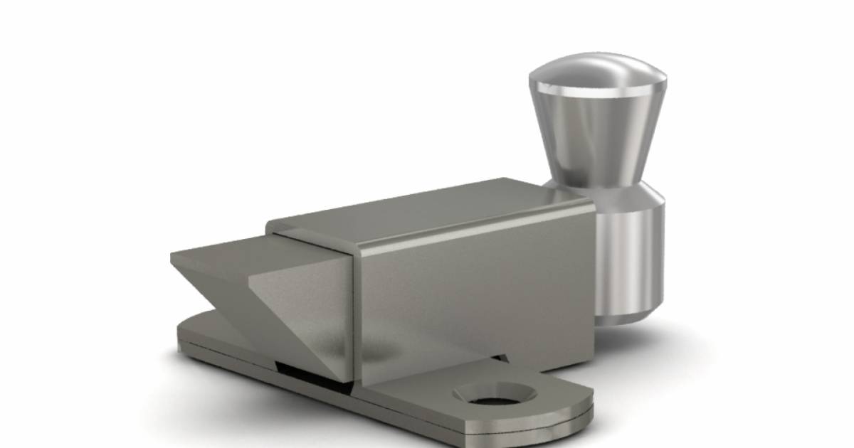 Visible springloaded latches - bolt nose-up