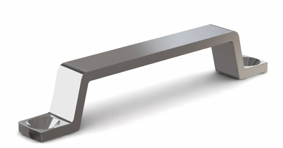 Front mounted grab handle 107 mm - zinc die-cast