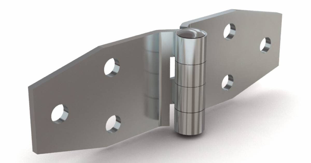 Charnières Inox 66x38mm épaisseur 2mm - Lot De 2 - Neuf FP INOX
