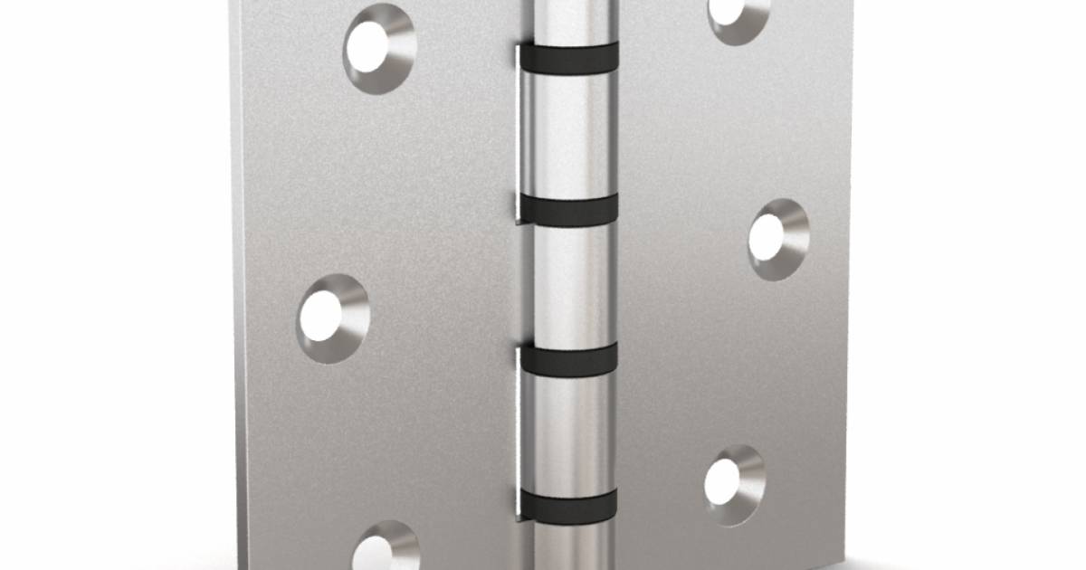 Hinge with nylon washers