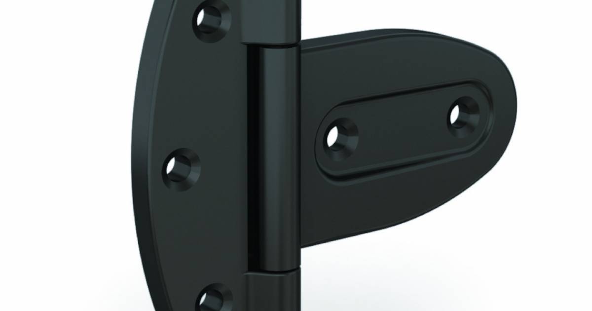 Heavy duty plastic hinge 180° opening