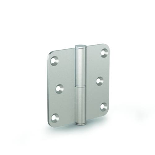 Bisagras desmontables 80 x 80 mm - acero inoxidable con 6 agujeros