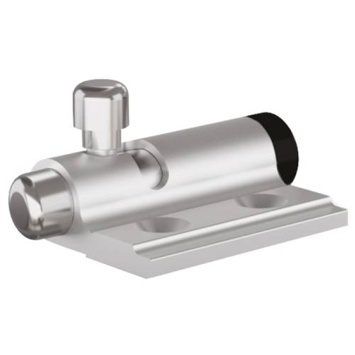 Springloaded bolt with locking system in aluminium - small dimension - A