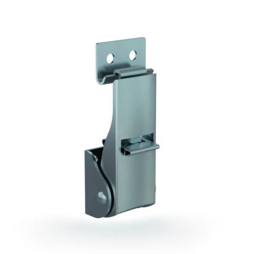 Adjustable toggle latches with secondary lock and strike