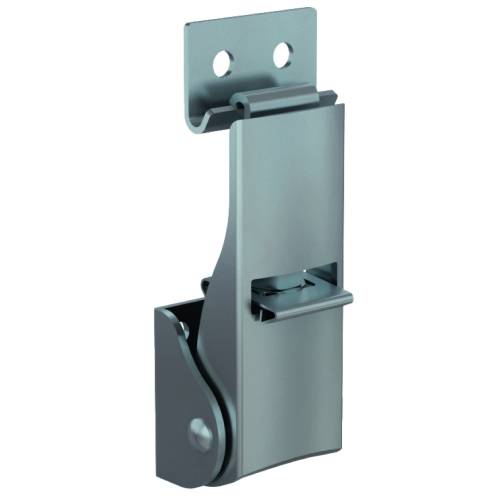 Adjustable toggle latches with secondary lock and strike
