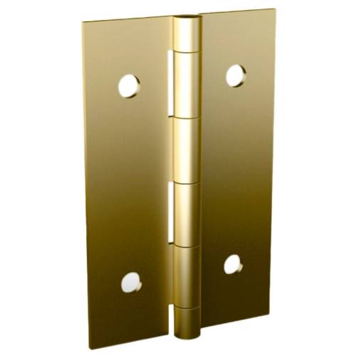 Mini brass-plated steel hinges 25x16 mm