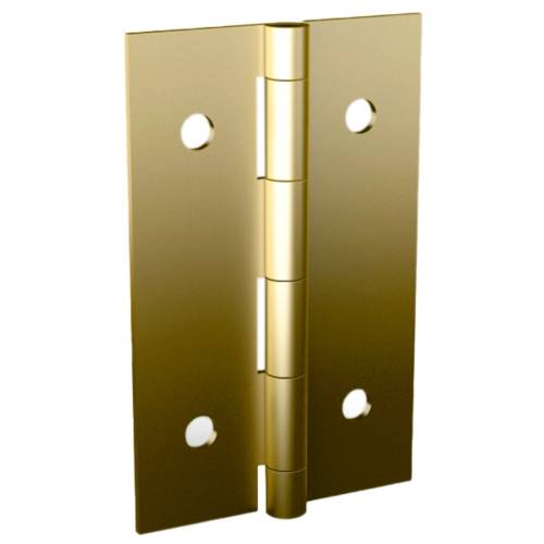 Mini brass-plated steel hinges 25 x 16 mm