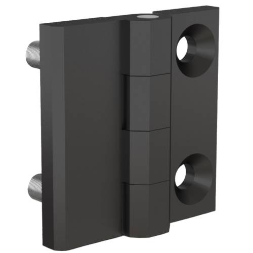 Polyamide hinges combined studs and holes