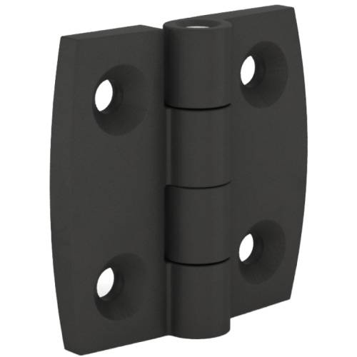 Square design hinges with countersunk holes
