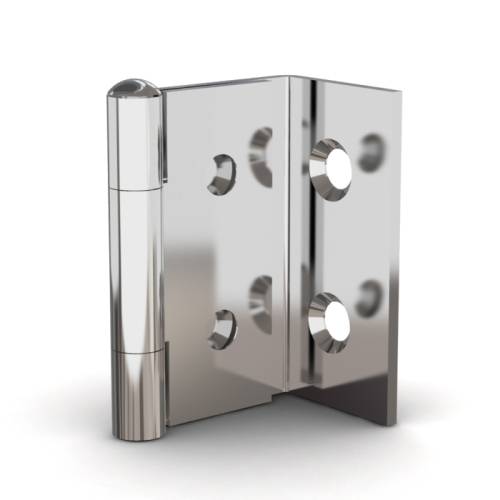 Small butt hinges with one cranked leaf and removable pin 38 mm