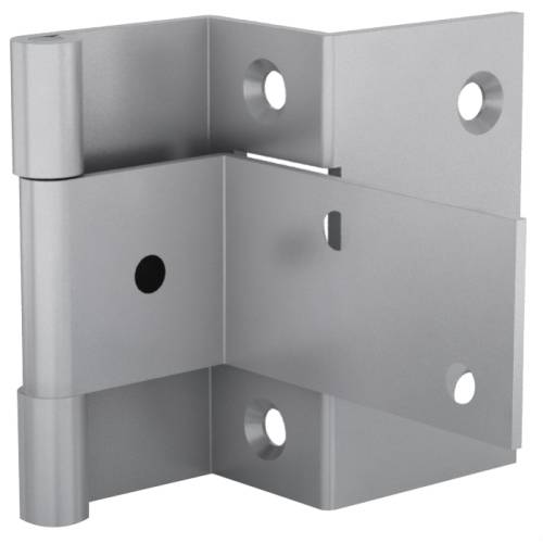 Small butt hinges with two cranked leaves 55 x 54 mm