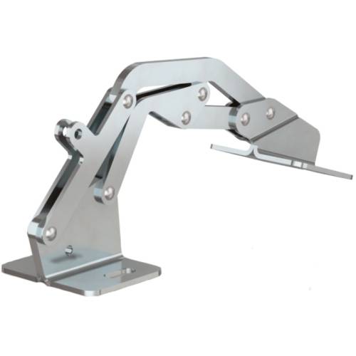 Concealed hinge - 7 axis - steel plates - 110° opening