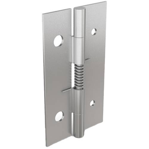 Spring hinge 60 mm long - with 4 holes