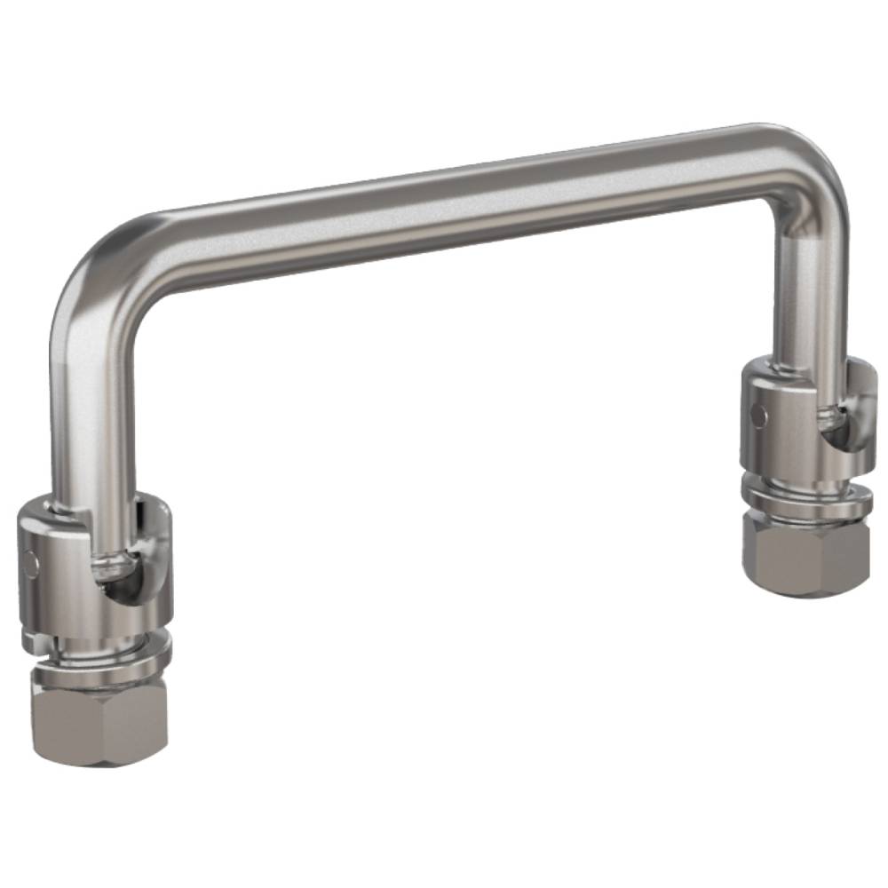 Folding handles with stop in open position