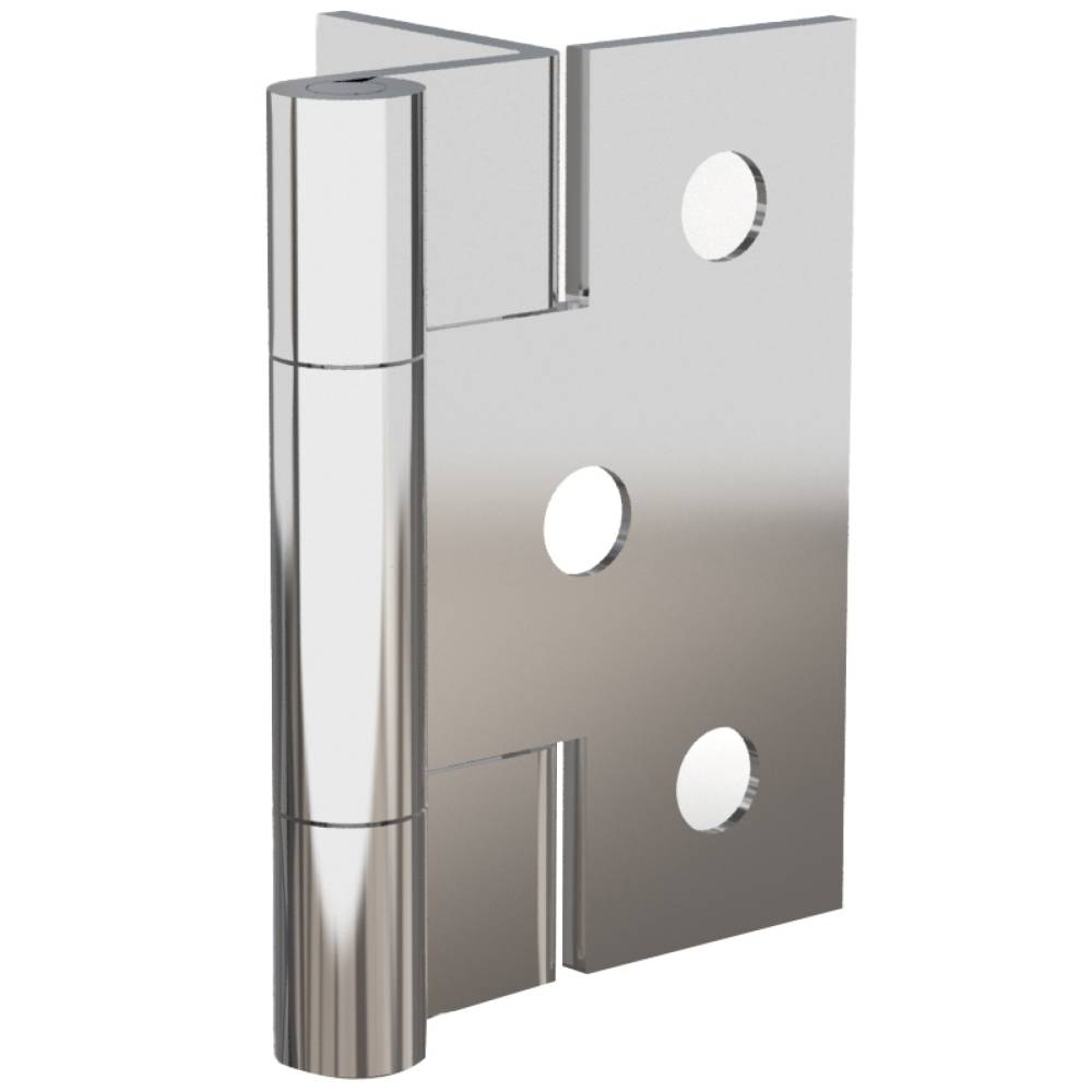 Small butt hinges with one cranked leaf 38 mm