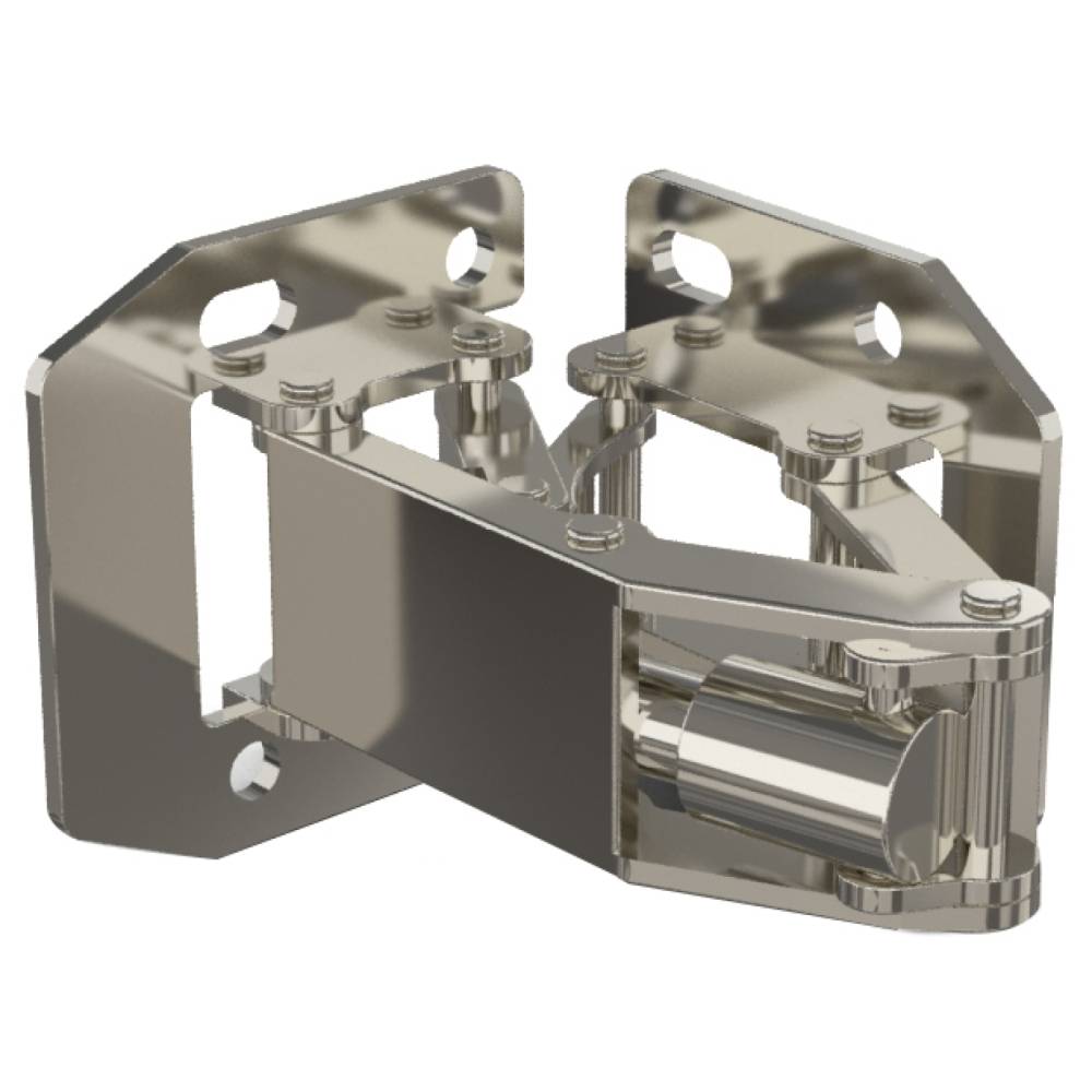 Spring loaded concealed hinges 90° opening nickel plated