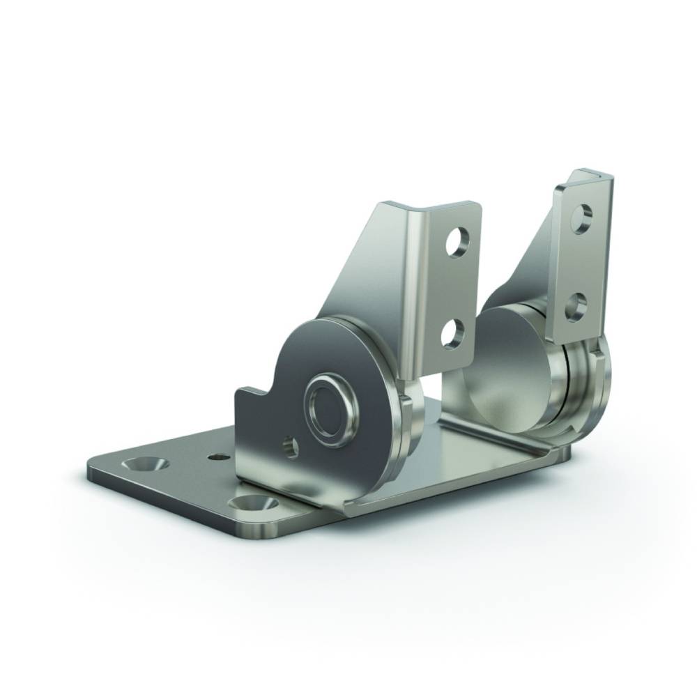 Dual axis torque hinge - 50 x 76 mm