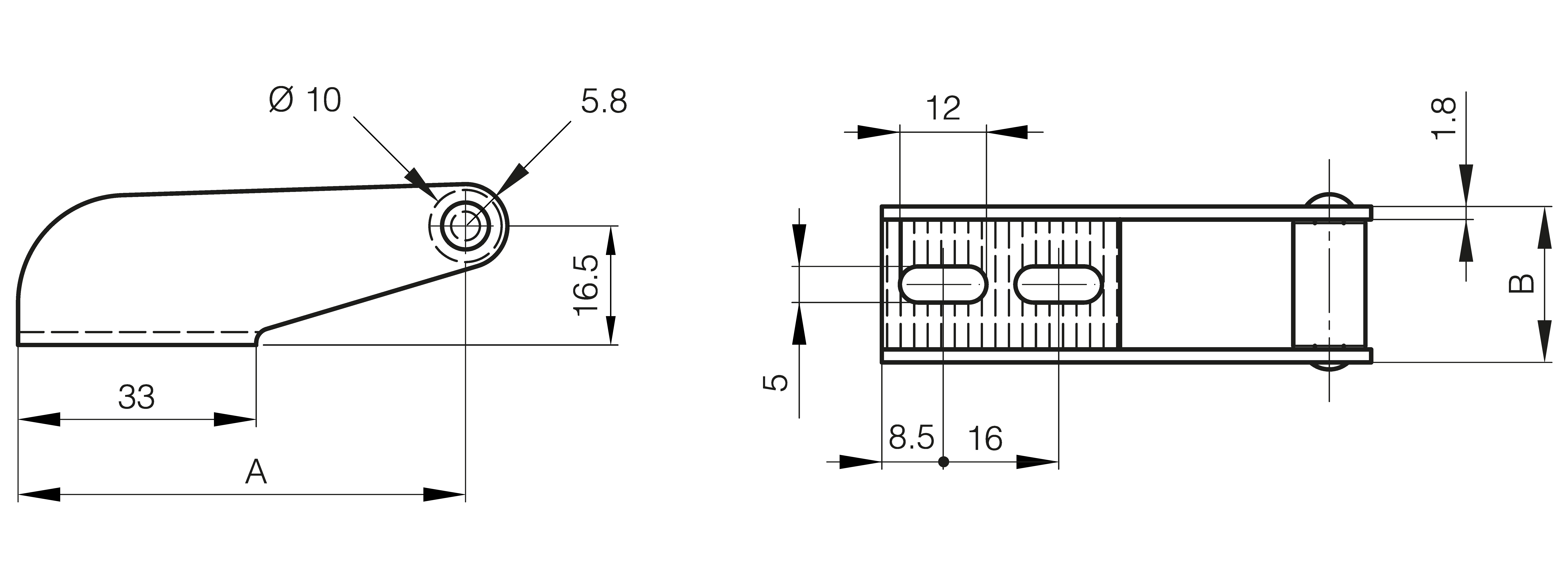 Counterplate for part number 16-1-3271