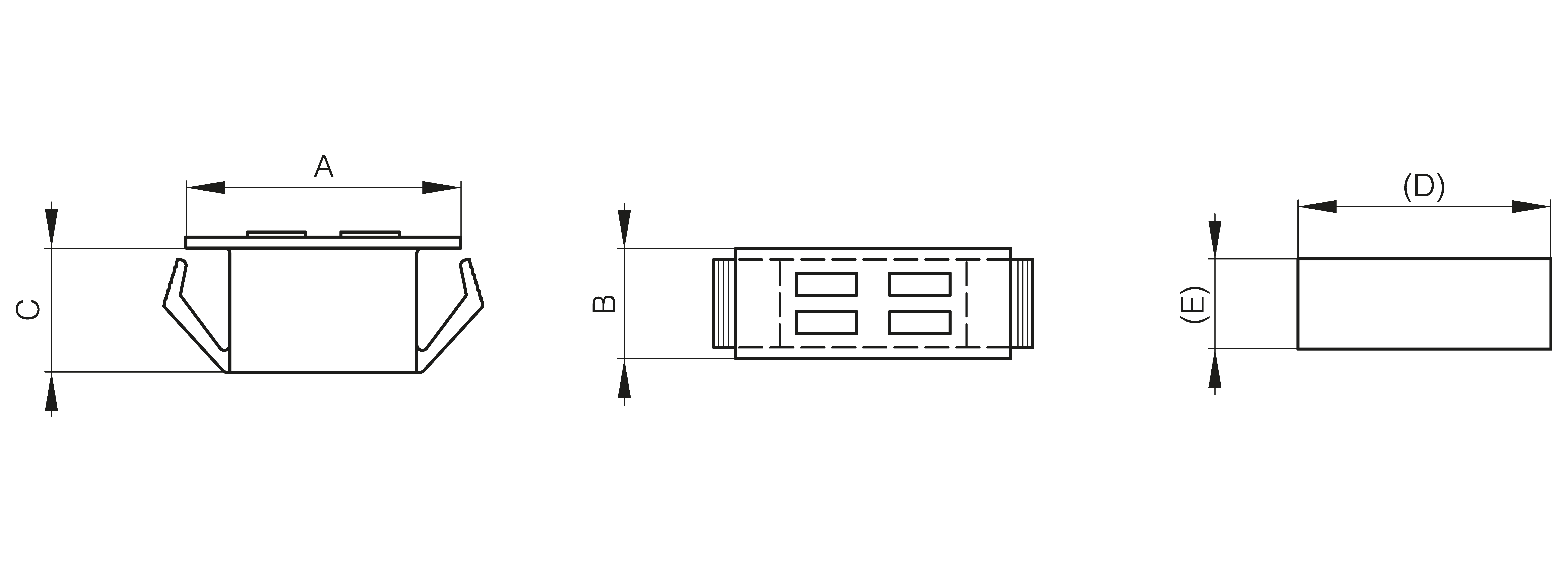 Snap-in magnets