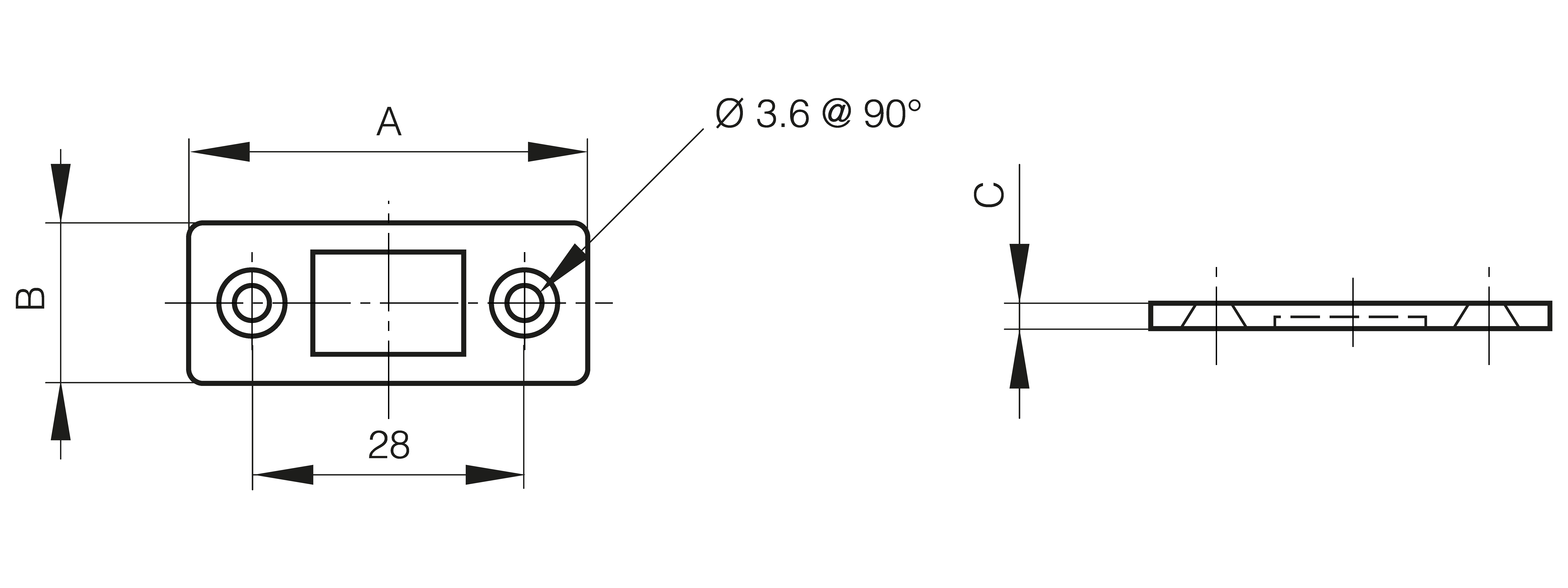 Compact magnetic catch