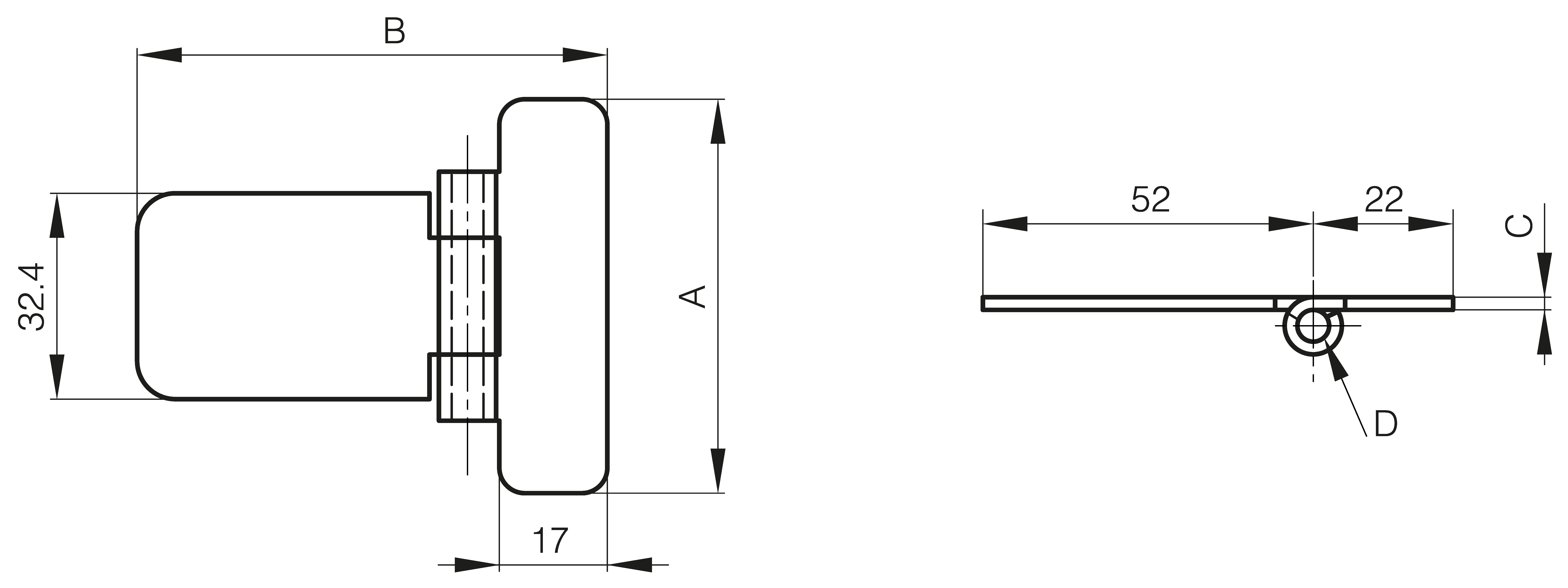 Hinges 62 x 74 mm