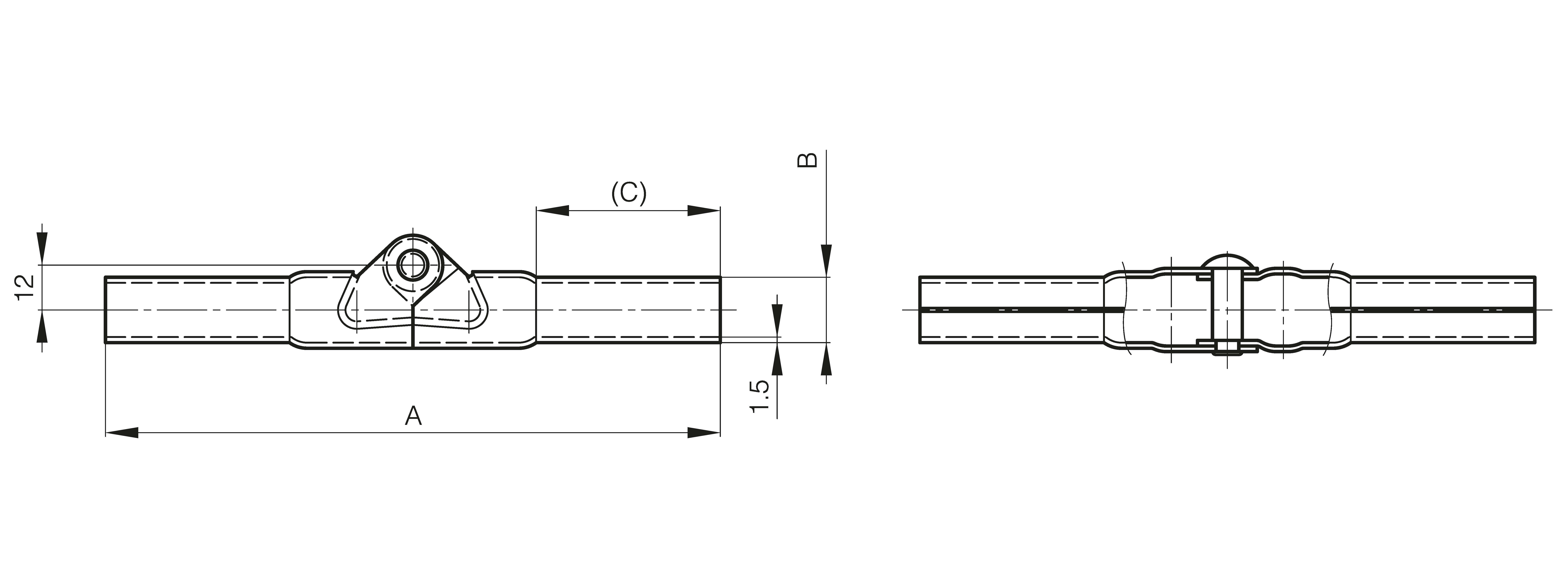 Tube hinge
