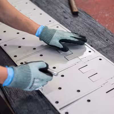 Smontaggio cerniera arrotolata industriale